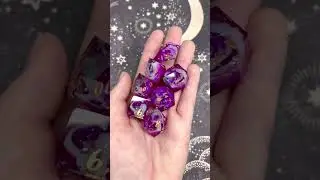 All of the dice I finished in August ✨ #dice #craft #art #dnd #ttrpg #gaming #smallbusiness