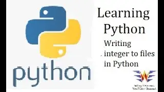 How to write integer values to a file in Python || file operations in Python ||  writing to a file