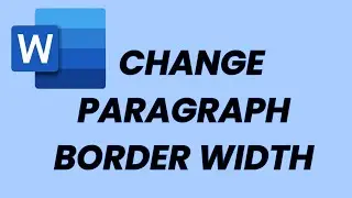How To Change The Paragraph Border Width In Microsoft Word