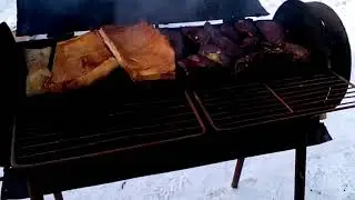 Копченое мясо. День коптильщика. Так живется в Казахстане.