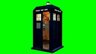TARDIS DOORS OPENING Free Green Screen Element
