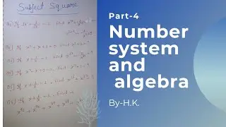 number system and algebra