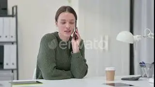 Young Woman Talking on Smartphone | Stock Footage - Envato elements