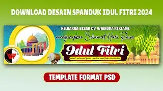 DOWNLOAD DESAIN SPANDUK IDUL FITRI 2024