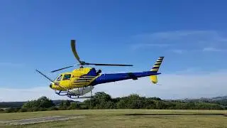 D-HIIX AS350 Anflug Hinnchen Luxemburg