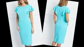 A cut-off dress with wings. Modeling. (Subtitles)