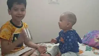 shivu and ammu playing with glass | brother's love 💕 | beautiful smile ❤️