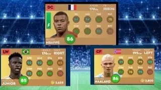 Top 50 DLS 24 Player Ratings ft Mbappe, vini jr and Haaland/ Be sure to click the video