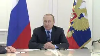 Открыт газопровод в Крым • Президент России Владимир Путин.