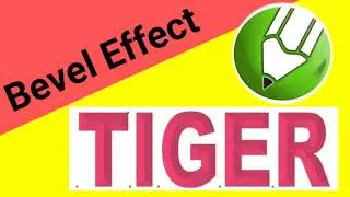How to use Bevel effect on text in 