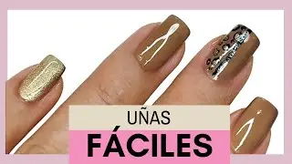 Cómo pintar uñas RÁPIDO y FÁCIL/Easy Nail Art at Home for beginners