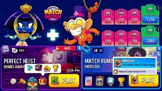 HARD Solo Challenge Bombs Away + Rainbow Perfect Heist/ 25 players Rumble Energized + Bombs Away