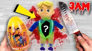 *HAYRI IS DYING* AT 3 AM I CUT THE RAFADAN TAYFA HAYRI TOY AND OPENED IT!! (GIANT SURPRISE EGG)