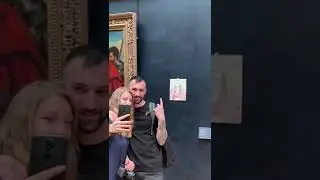 Sneaking a Painting Next to the Mona Lisa! 
