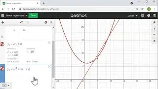 Linear Regression with Desmos
