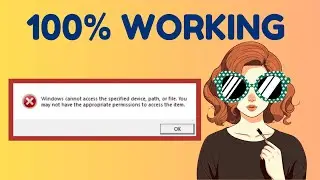 ERROR FIXED for Windows CANNOT Access the Specified Device Path