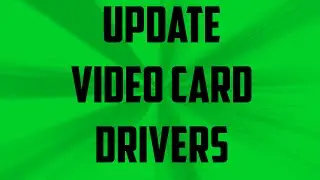 Update your Video/Graphics Card Drivers Windows 7, Windows 10, XP and Vista ( Works for MINECRAFT )
