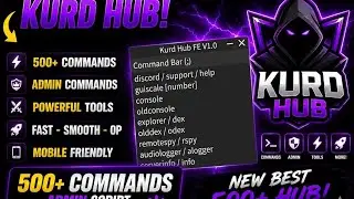 🔥 Kurd Hub FE V1 Showcase | Best Mobile Script UI