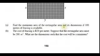 Application of Calculus Min and Max values