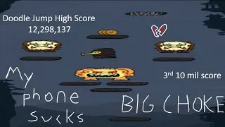 Doodle Jump High Score 12,298,137 | Ninja Theme | Part 2