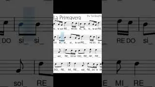 Online il videotutorial per flauto dolce de "La primavera" di Vivaldi.