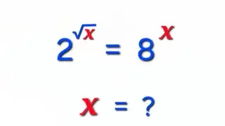 A nice exponential equation to solve| Study guide #math #exponents