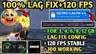 BGMI & PUBG LAG FIX CONFIG 4.4 + 4.5 👑 SUPER SMOOTH +90FPS+120FPS CONFIG 🌟BGMI+PUBG+KR- LAG FIX 2026