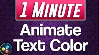 How to Change Text Color with Animation | Davinci Resolve Tutorial
