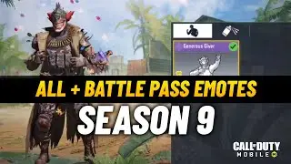 Battle Pass Emote Season 9 | All Emotes Season 9 Codm | Cod Mobile 2021