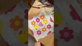 Дизайним шоппер вместе акриловыми маркерами #collart #акриловыемаркеры