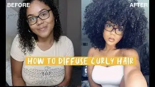 HOW TO DIFFUSE CURLY HAIR : Achieving Volume