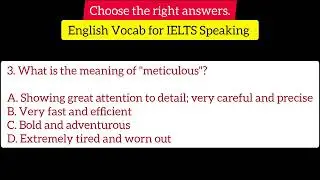 5 Essential Vocabulary Words for IELTS Speaking | Improve Your IELTS Score |#ielts_viral_video