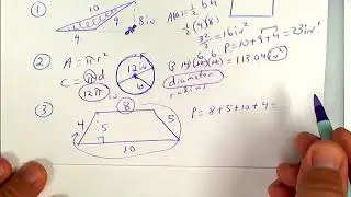10 8 19  area of rectangles and parallelograms and Rhombuses
