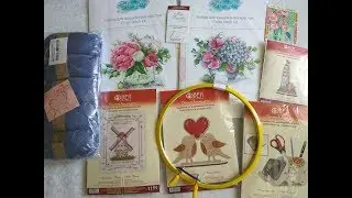 Покупки из Мира Вышивки. Новинки Акварель, Овен