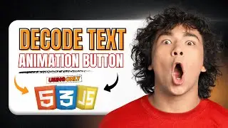 Decode Text Animation with HTML, CSS & JavaScript | GSAP Hover Effect Tutorial
