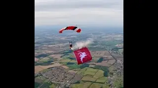 ARTHUR REID (7 RHA/23 SAS) AIRBORNE ASHES SCATTERING CEREMONY AT SKYHIGH PETERLEE 26 SEPTEMBER 2025