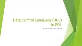 Data Control Language (DCL) | SQL | DBMS