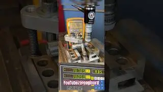 Measuring a key distance between bypassing cylinders on a Bridgeport CMM #engineering #shorts #diy