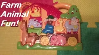 Musical Farm Barn Animal Sounds Toy Fun Demonstration and Review
