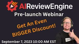AI Review Engine I Pre-launch Webinar Announcement