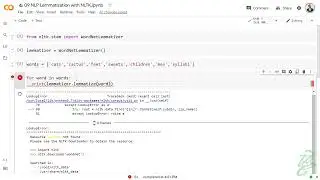 16 - NLP Lemmatization with NLTK