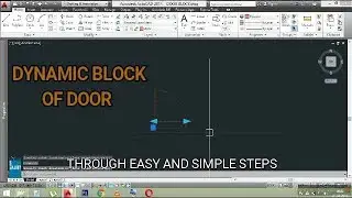 AUTOCAD DYNAMIC DOOR BLOCK | USED LINEAR PARAMETERS | STRETCH AND SCALE ACTIONS