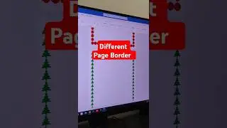 Different Page Border in Ms Word #window #shorts