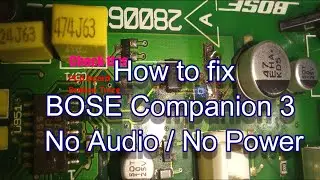 How I fix BOSE Companion 3 No Audio