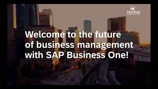 Try SAP Business One    | TEKROI