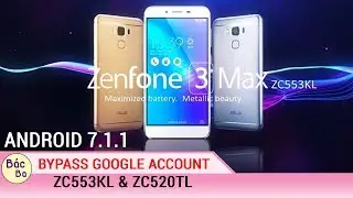 HOW TO BYPASS GOOGLE ACCOUNT ASUS ZENFONE 3 MAX ANDROID 7.1.1|  ZC553KL & ZC520TL FREE