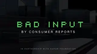 Bad Input Premiere