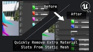 Quickly remove extra material slots from static mesh (Extended)