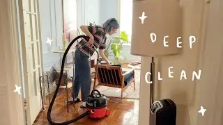 deep cleaning art studio and home before winter starts