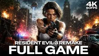 RESIDENT EVIL 3 REMAKE Full Game Walkthrough [4K 60FPS HDR] No Commentary